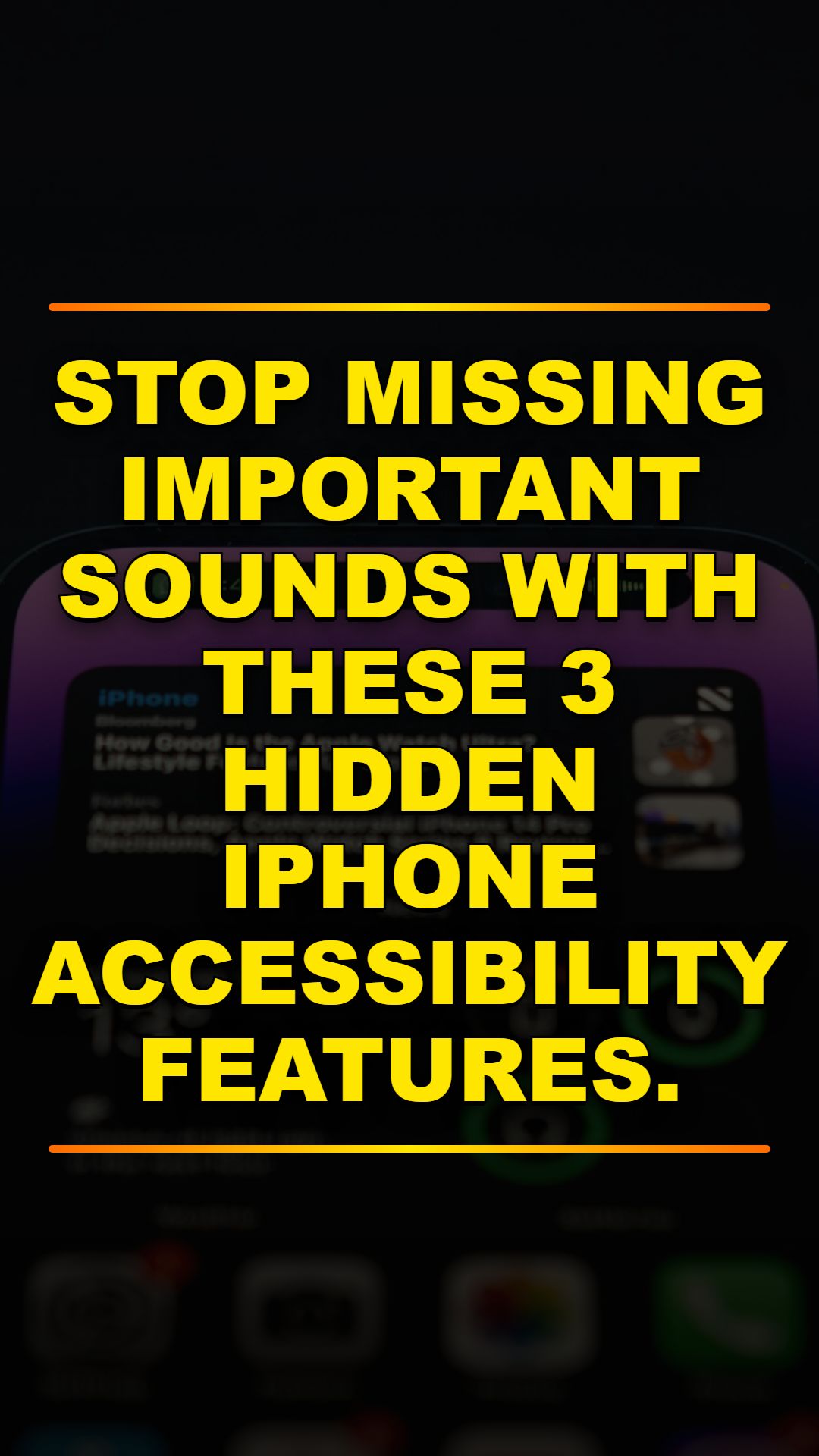 3 Hidden iPhone Settings Everyone Should Use
