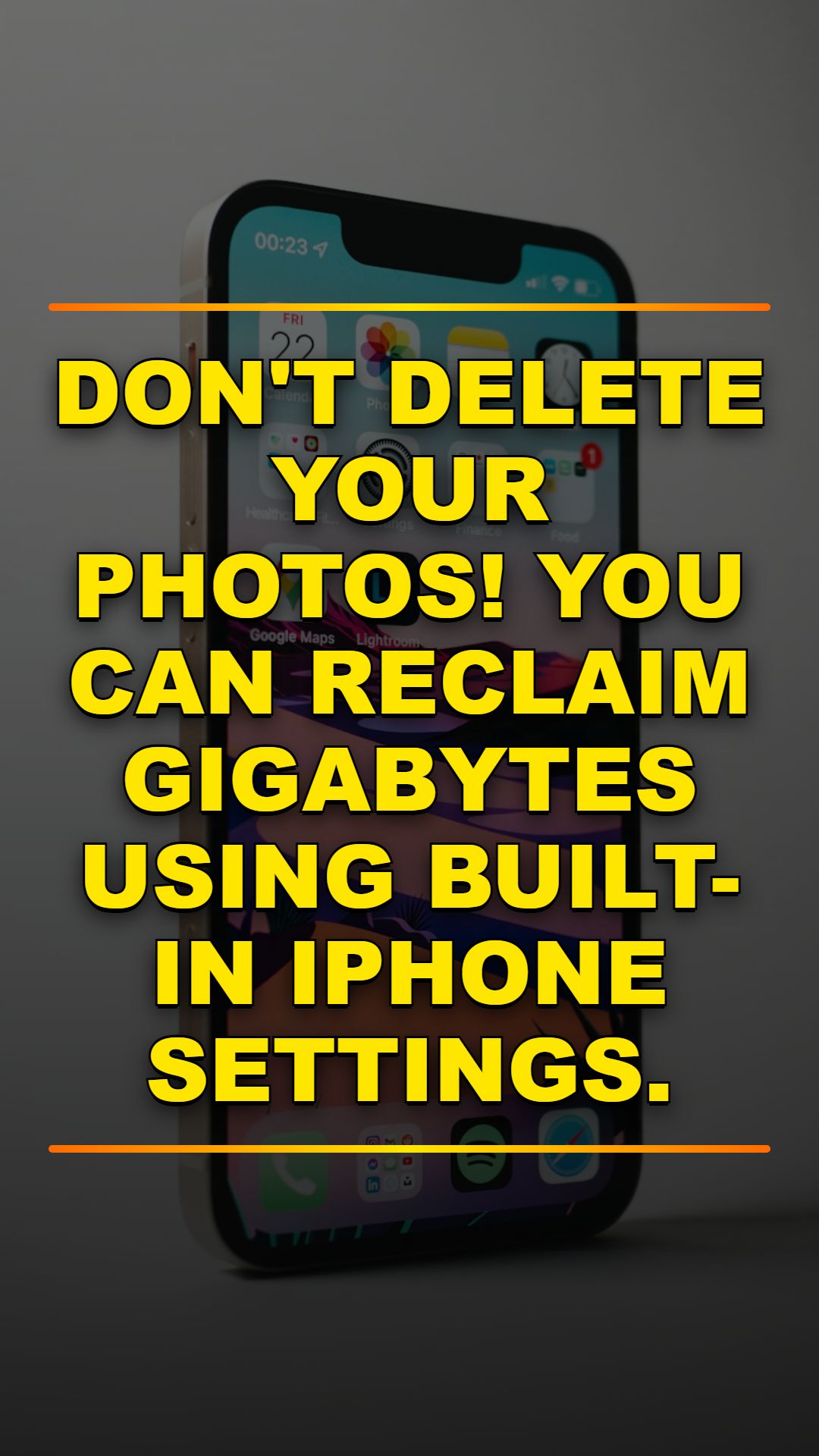 Free Up iPhone Storage Without Deleting Photos