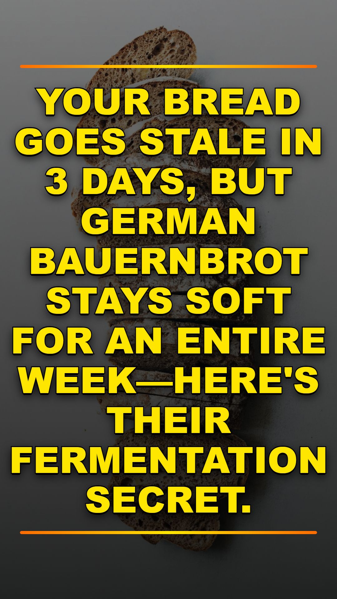 Why German Bread Stays Fresh for 7 Days