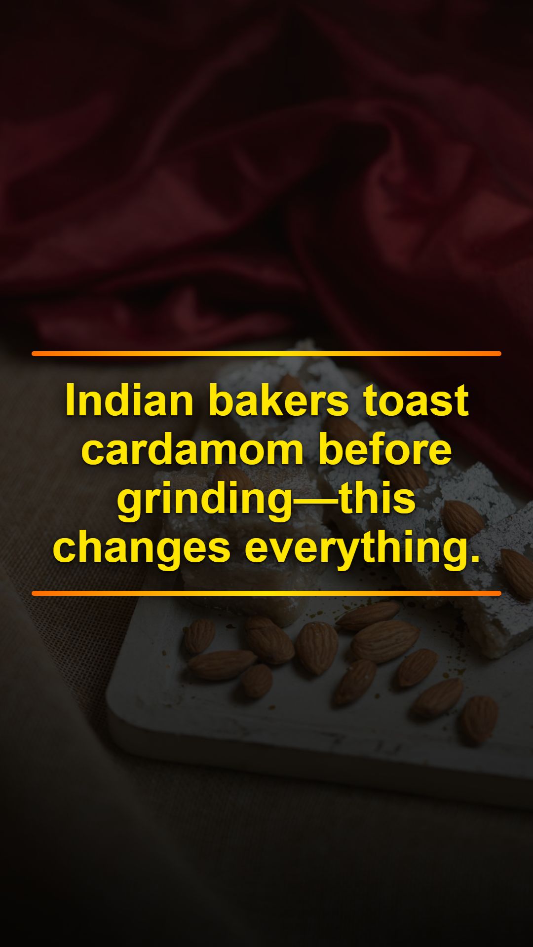 How Indian Bakers Toast Cardamom