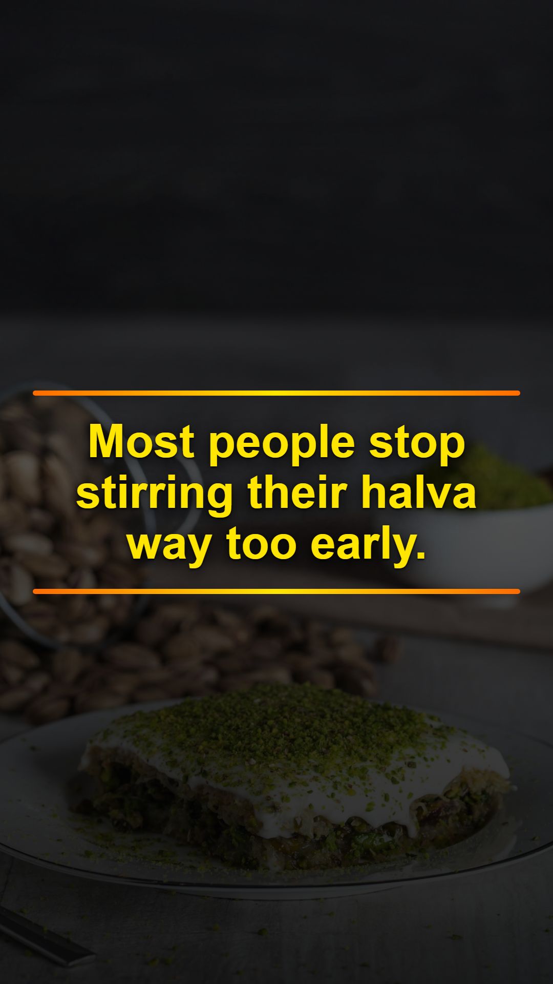 Most People Stop Stirring Halva Too Early
