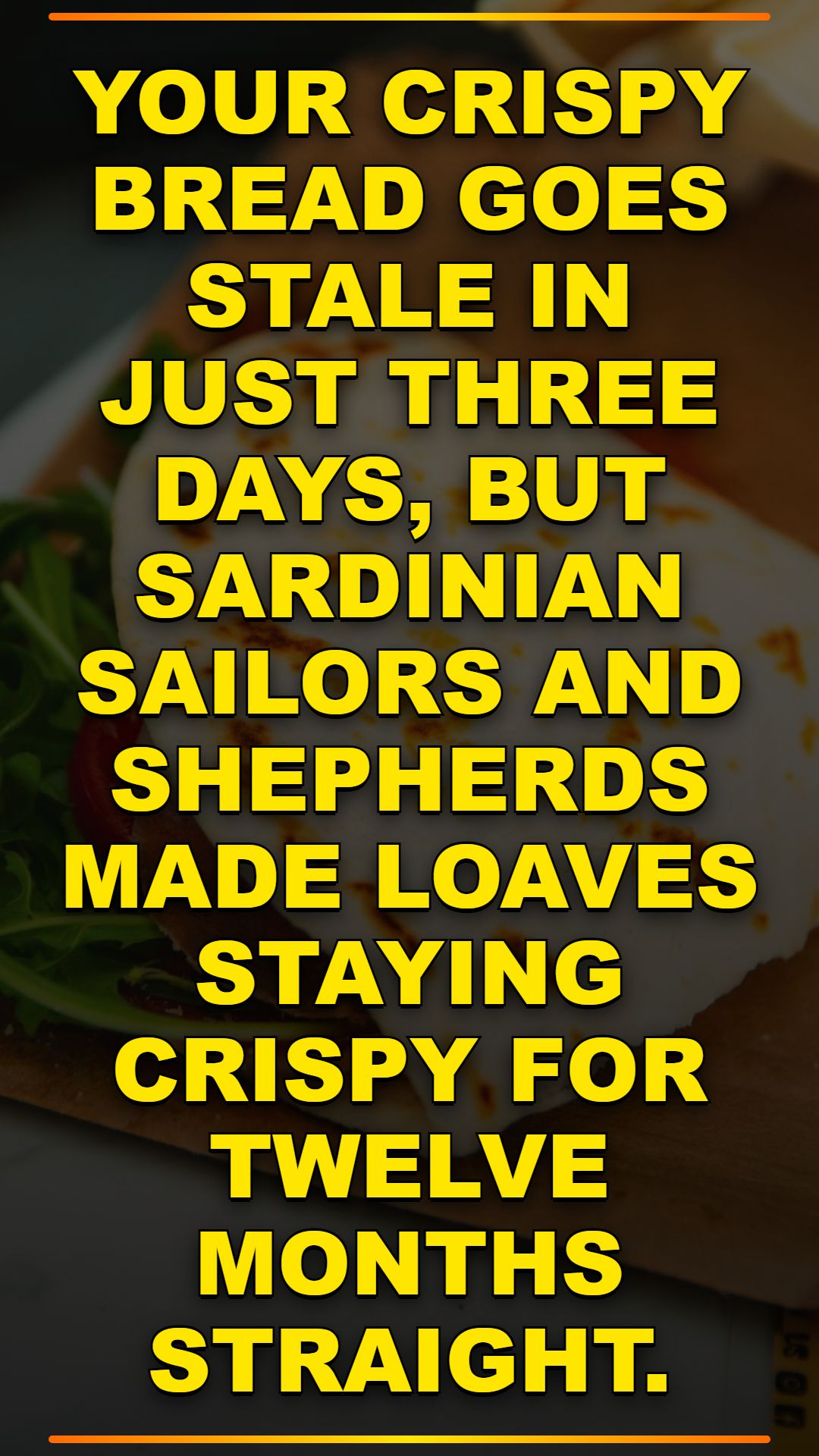 Sardinian Pane Carasau: Bread That Never Goes Stale