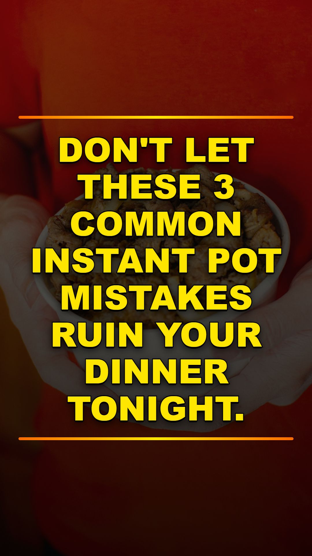 Stop Instant Pot Cooking Mistakes