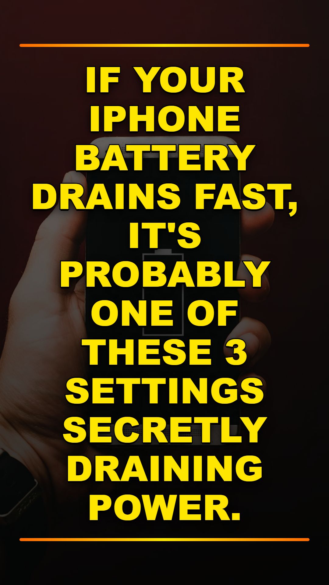 Stop iPhone Battery Drain: 3 Quick Fixes