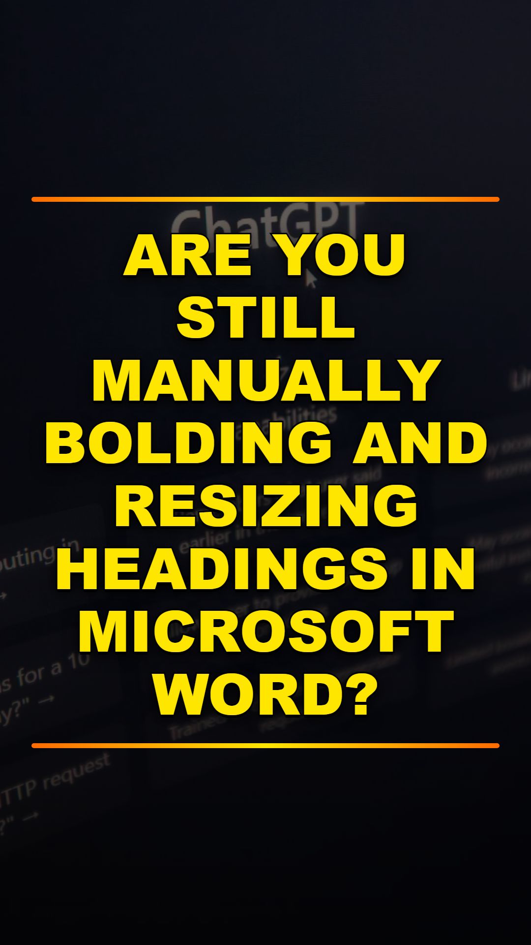 Stop Formatting Like This in Word