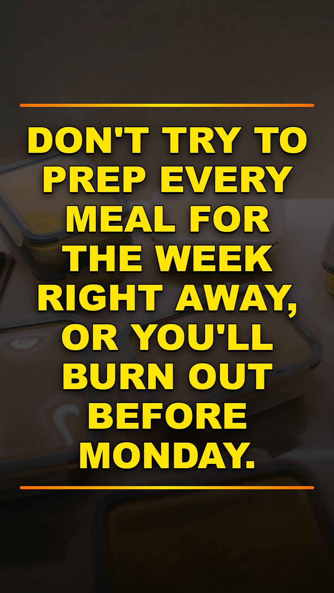 Meal Prep Without the Burnout