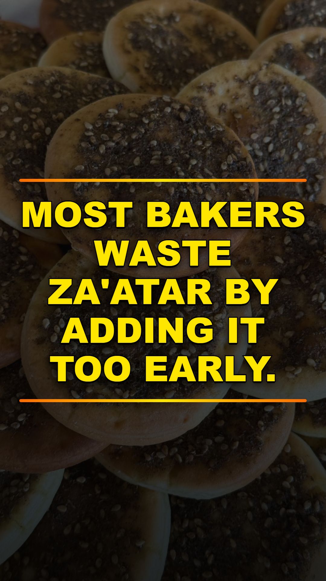 The Za'atar Bread Timing Secret Most Bakers Miss
